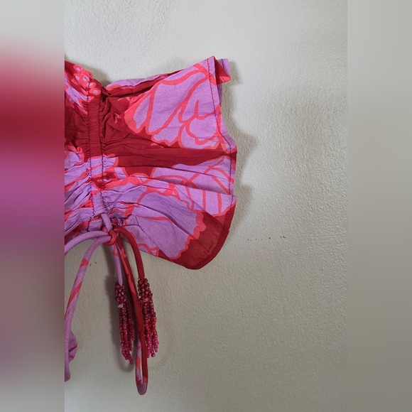 NWT Farm Rio Living Nature Burgundy Maxi Dress Size Small - Picture 6 of 14